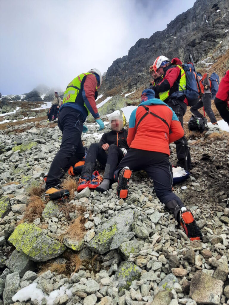 ošetrenie pacienta pod Rysmi