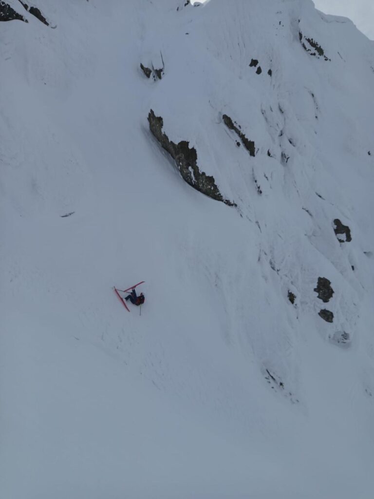 Nízke Tatry, žena v žľabe po páde
