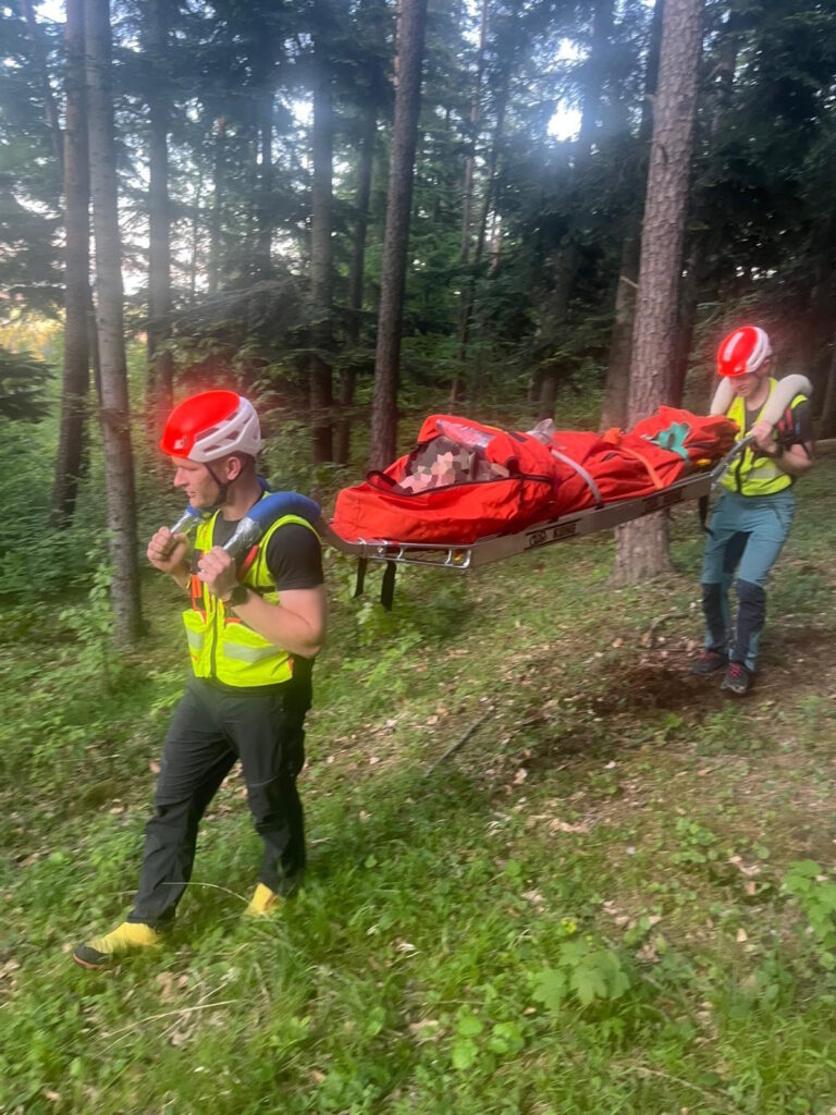 Zásah horských záchranárov v Slovenskom raji transport