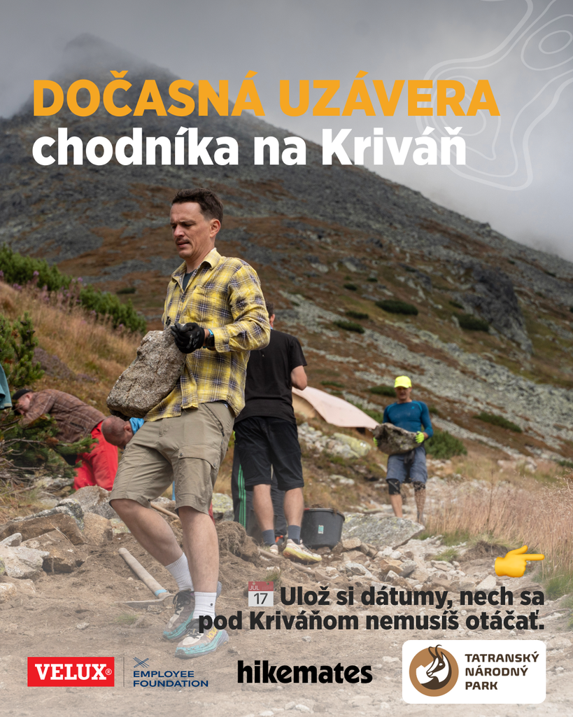 Dočasná uzávera chodníka na Kriváň