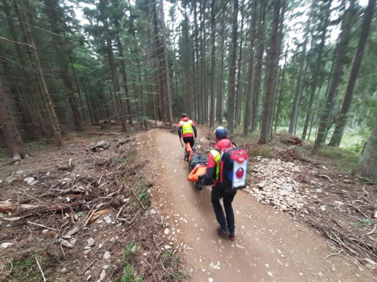 Článok: Pád cyklistu v Riders Parku Donovaly