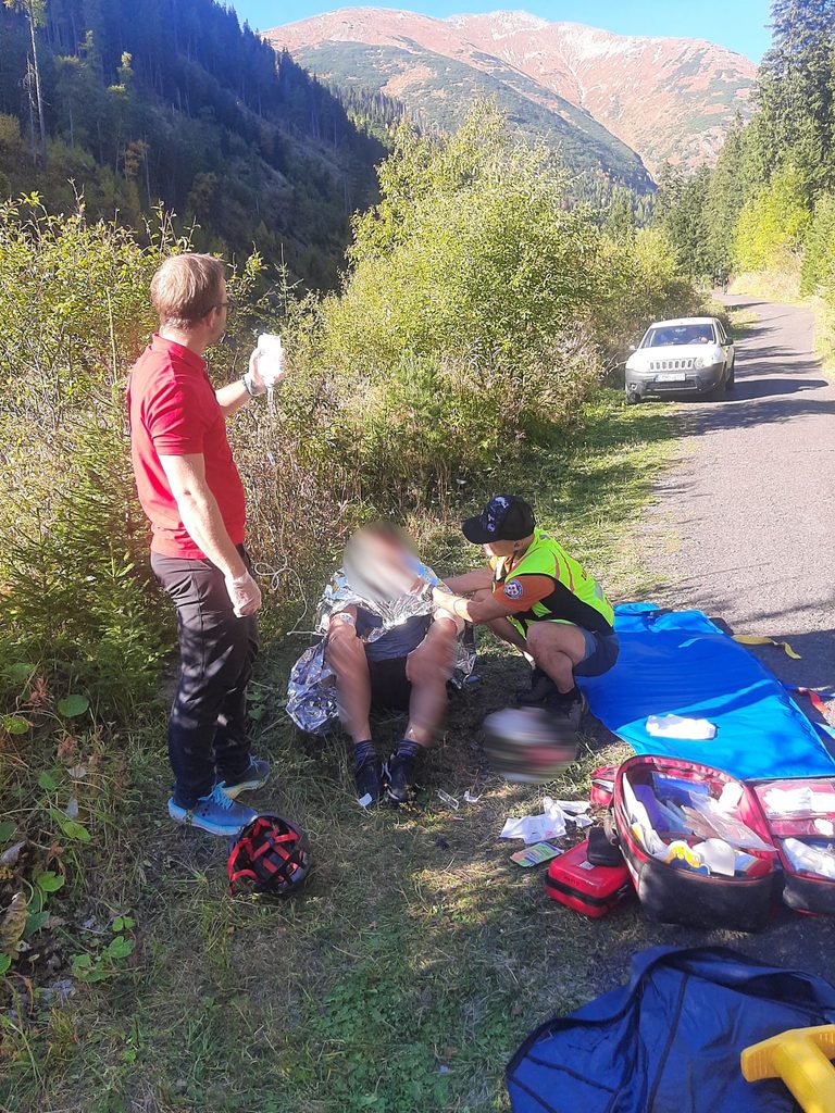 Článok: Úraz cyklistu v Žiarskej doline